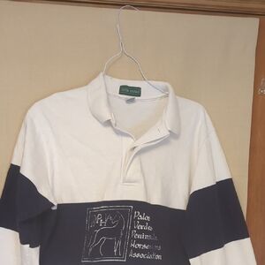 Palos Verdes Peninsula Horseman's Association Vintage Rugby Shirt Size Large